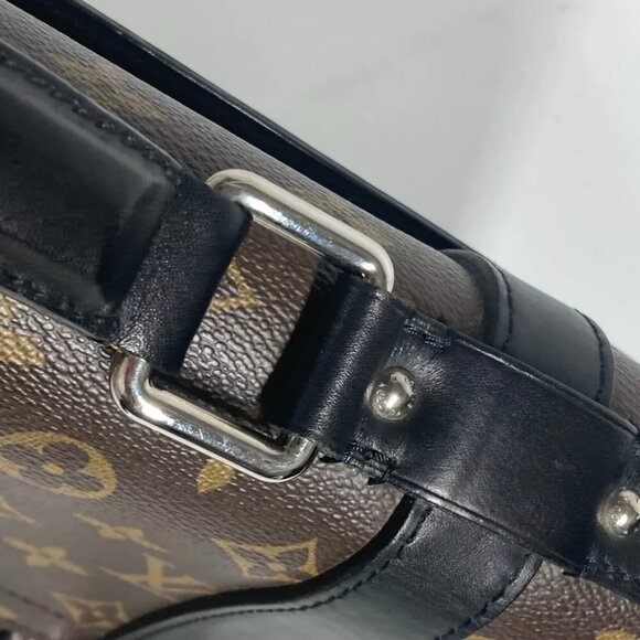 LOUIS VUITTON MonogramMacassar Larry Briefcase Document Bag Tote Bag - Picture 7 of 14